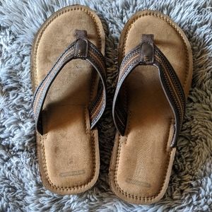 george memory foam flip flops